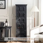 French Cabinet with 4 Doors Vintage Hollow Carving Buffet Cabinet Sideboards and Buffets with Storage Credenza for Living Room - Image 9