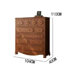 Classic Luxury Living Room Cabinets Retro Storage Mid Century Vintage Living Room Cabinets Drawers Modern Meuble Salon Furniture - Image 2