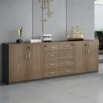 Wooden Filing Cabinet, Data Cabinet, Office Storage Cabinet - Image 2