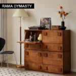 Wooden Cabinet Free Combination Cabinet TV Cabinet Storage Cabinet Dresser for Bedroom Living Room Baby Room Hallway Office - Image 6