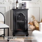 French Cabinet with 4 Doors Vintage Hollow Carving Buffet Cabinet Sideboards and Buffets with Storage Credenza for Living Room - Image 10