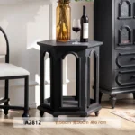 French Cabinet with 4 Doors Vintage Hollow Carving Buffet Cabinet Sideboards and Buffets with Storage Credenza for Living Room - Image 12