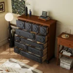 Classic Luxury Living Room Cabinets Retro Storage Mid Century Vintage Living Room Cabinets Drawers Modern Meuble Salon Furniture - Image 5