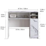 Buffet Cabinet with Storage, Sideboard for Storing Folding Table, Kitchen Storage Cabinet with Shelves, Modern Console Table - Image 3